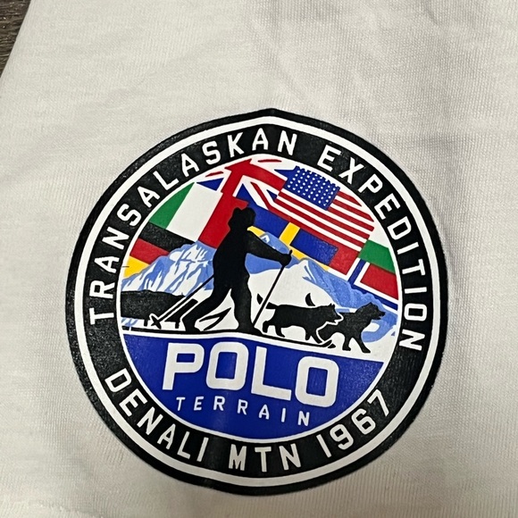 Polo Country Ralph Lauren T-Shirt Terrain Expedition Mountain Climb Rare Medium - Picture 3 of 8